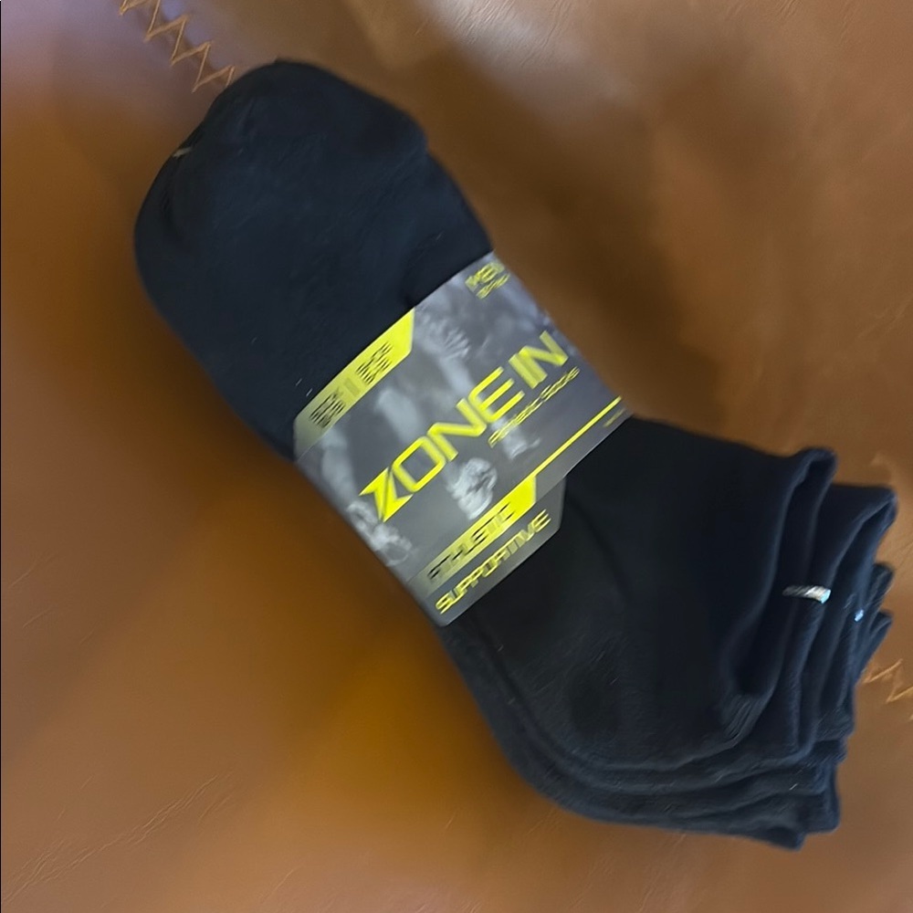 10 pairs-Black Athletic Socks Ankle-Length Soft Texture